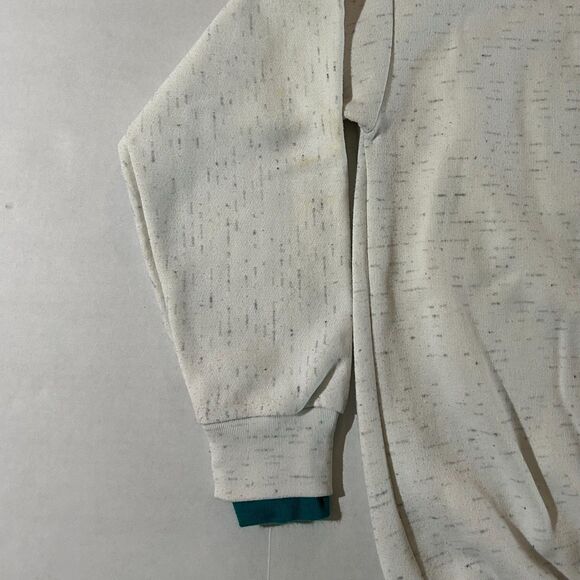 VTG 90s 'San Diego' Layered Sweatshirt in Grey and teal, sz M - Picture 8 of 8